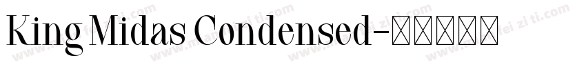 King Midas Condensed字体转换